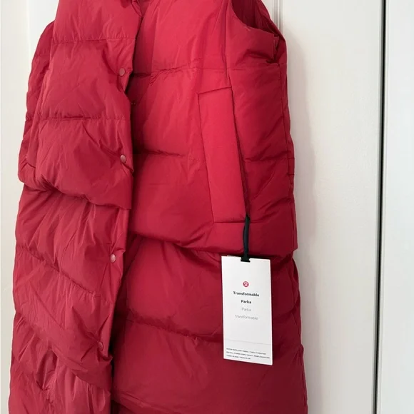 Lululemon Red Puffer Vest/Coat - Picture 6 of 8